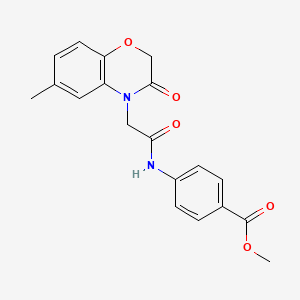 methyl 4-{[(6-methyl-3-oxo-2,3-dihydro-4H-1,4-benzoxazin-4-yl)acetyl]amino}benzoate