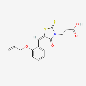 3-{(5E)-5-[2-(ALLYLOXY)BENZYLIDENE]-4-OXO-2-THIOXO-1,3-THIAZOLIDIN-3-YL}PROPANOIC ACID