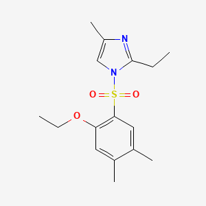 1-[(2-ethoxy-4,5-dimethylphenyl)sulfonyl]-2-ethyl-4-methyl-1H-imidazole