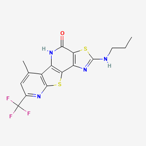 6-methyl-2-(propylamino)-8-(trifluoromethyl)pyrido[3',2':4,5]thieno[3,2-b][1,3]thiazolo[4,5-d]pyridin-4(5H)-one