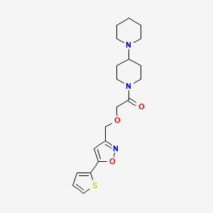 molecular formula C20H27N3O3S B4686980 1'-({[5-(2-thienyl)-3-isoxazolyl]methoxy}acetyl)-1,4'-bipiperidine 