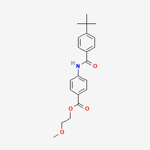 2-methoxyethyl 4-[(4-tert-butylbenzoyl)amino]benzoate