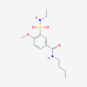 N-butyl-3-[(ethylamino)sulfonyl]-4-methoxybenzamide