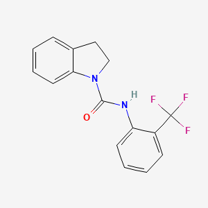 N-[2-(trifluoromethyl)phenyl]-1-indolinecarboxamide