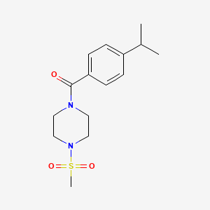 (4-ISOPROPYLPHENYL)[4-(METHYLSULFONYL)PIPERAZINO]METHANONE