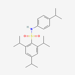 molecular formula C24H35NO2S B4687056 2,4,6-triisopropyl-N-(4-isopropylphenyl)benzenesulfonamide 