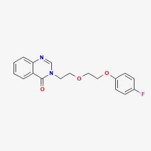 molecular formula C18H17FN2O3 B4687101 3-{2-[2-(4-fluorophenoxy)ethoxy]ethyl}-4(3H)-quinazolinone 