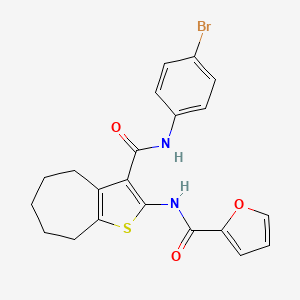 N-(3-{[(4-bromophenyl)amino]carbonyl}-5,6,7,8-tetrahydro-4H-cyclohepta[b]thien-2-yl)-2-furamide