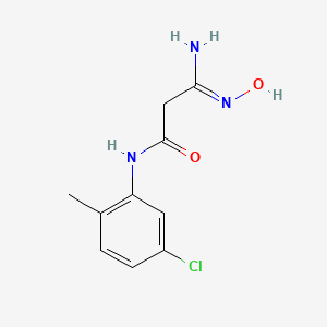 molecular formula C10H12ClN3O2 B4687135 N-(5-CHLORO-2-METHYLPHENYL)-2-[(Z)-N'-HYDROXYCARBAMIMIDOYL]ACETAMIDE CAS No. 924871-20-5