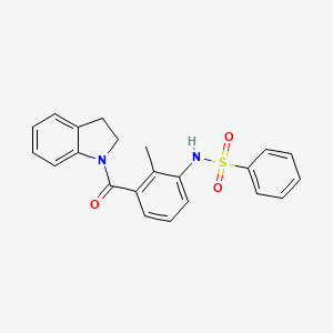 N-[3-(2,3-dihydro-1H-indol-1-ylcarbonyl)-2-methylphenyl]benzenesulfonamide