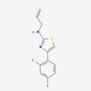 4-(2,4-difluorophenyl)-N-prop-2-enyl-1,3-thiazol-2-amine