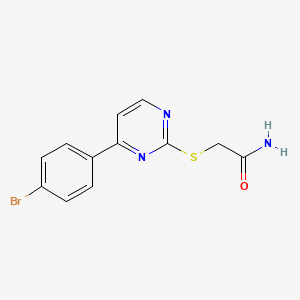 2-{[4-(4-BROMOPHENYL)-2-PYRIMIDINYL]SULFANYL}ACETAMIDE