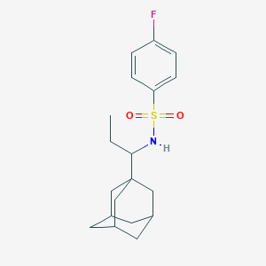 N~1~-[1-(1-ADAMANTYL)PROPYL]-4-FLUORO-1-BENZENESULFONAMIDE