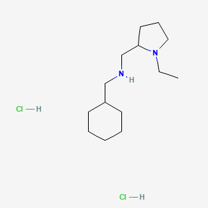 molecular formula C14H30Cl2N2 B4687219 (cyclohexylmethyl)[(1-ethyl-2-pyrrolidinyl)methyl]amine dihydrochloride 