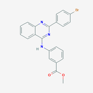 methyl 3-{[2-(4-bromophenyl)-4-quinazolinyl]amino}benzoate