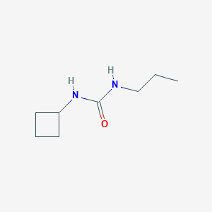 molecular formula C8H16N2O B4687320 1-Cyclobutyl-3-propylurea 