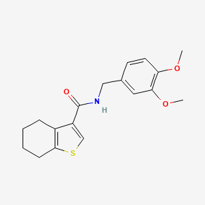 N-(3,4-dimethoxybenzyl)-4,5,6,7-tetrahydro-1-benzothiophene-3-carboxamide