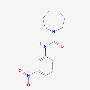 molecular formula C13H17N3O3 B4687357 N-(3-nitrophenyl)azepane-1-carboxamide 