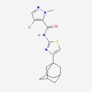 N-[4-(1-adamantyl)-1,3-thiazol-2-yl]-4-chloro-1-methyl-1H-pyrazole-5-carboxamide