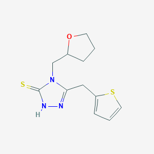 4-(tetrahydro-2-furanylmethyl)-5-(2-thienylmethyl)-4H-1,2,4-triazole-3-thiol