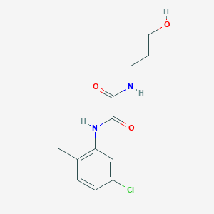 N-(5-chloro-2-methylphenyl)-N'-(3-hydroxypropyl)ethanediamide