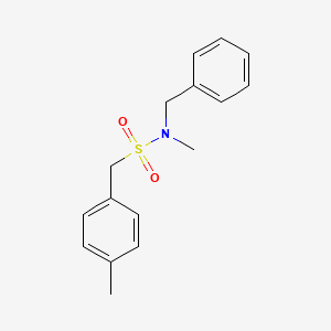 molecular formula C16H19NO2S B4687415 N-benzyl-N-methyl-1-(4-methylphenyl)methanesulfonamide 