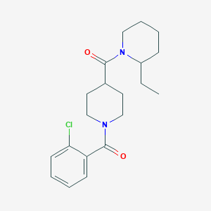 1-{[1-(2-chlorobenzoyl)-4-piperidinyl]carbonyl}-2-ethylpiperidine