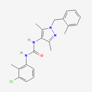 N-(3-chloro-2-methylphenyl)-N'-[3,5-dimethyl-1-(2-methylbenzyl)-1H-pyrazol-4-yl]urea