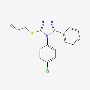 3-(allylthio)-4-(4-chlorophenyl)-5-phenyl-4H-1,2,4-triazole