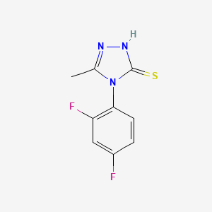 molecular formula C9H7F2N3S B4687471 4-(2,4-difluorophenyl)-5-methyl-4H-1,2,4-triazole-3-thiol 