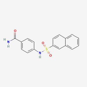 4-(Naphthalen-2-ylsulfonylamino)benzamide