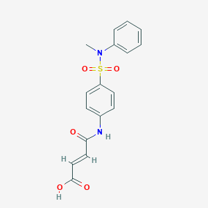 molecular formula C17H16N2O5S B468748 (2E)-4-({4-[甲基(苯基)磺酰基]苯基}氨基)-4-氧代-2-烯酸 CAS No. 791793-63-0