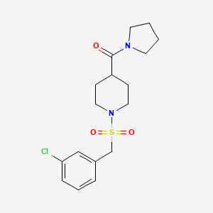 1-[(3-chlorobenzyl)sulfonyl]-4-(1-pyrrolidinylcarbonyl)piperidine