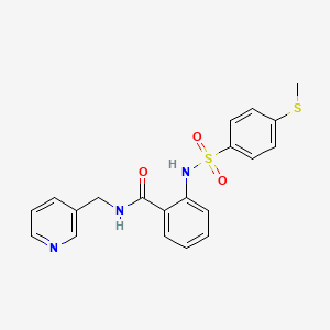 2-({[4-(methylthio)phenyl]sulfonyl}amino)-N-(3-pyridinylmethyl)benzamide