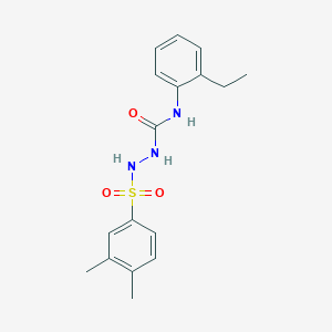 2-[(3,4-dimethylphenyl)sulfonyl]-N-(2-ethylphenyl)hydrazinecarboxamide