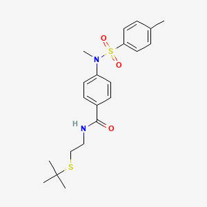 N-[2-(tert-butylthio)ethyl]-4-{methyl[(4-methylphenyl)sulfonyl]amino}benzamide