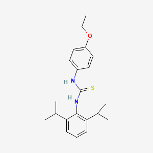 molecular formula C21H28N2OS B4687666 N-(2,6-diisopropylphenyl)-N'-(4-ethoxyphenyl)thiourea 