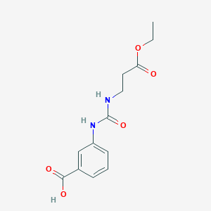 3-({[(3-ethoxy-3-oxopropyl)amino]carbonyl}amino)benzoic acid