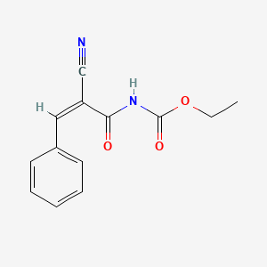 molecular formula C13H12N2O3 B4687712 ethyl (2-cyano-3-phenylacryloyl)carbamate 