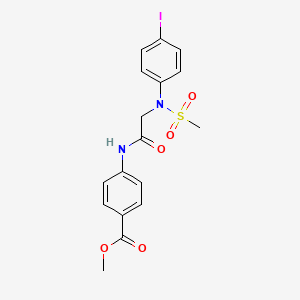 methyl 4-{[N-(4-iodophenyl)-N-(methylsulfonyl)glycyl]amino}benzoate