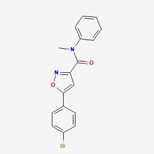 5-(4-bromophenyl)-N-methyl-N-phenyl-3-isoxazolecarboxamide