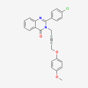 2-(4-chlorophenyl)-3-[4-(4-methoxyphenoxy)-2-butyn-1-yl]-4(3H)-quinazolinone