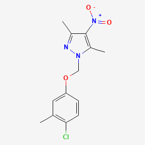 1-[(4-chloro-3-methylphenoxy)methyl]-3,5-dimethyl-4-nitro-1H-pyrazole