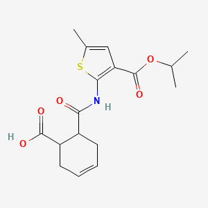 6-({[3-(isopropoxycarbonyl)-5-methyl-2-thienyl]amino}carbonyl)-3-cyclohexene-1-carboxylic acid