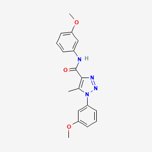 molecular formula C18H18N4O3 B4687798 N,1-bis(3-methoxyphenyl)-5-methyl-1H-1,2,3-triazole-4-carboxamide 