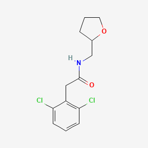 2-(2,6-dichlorophenyl)-N-(tetrahydro-2-furanylmethyl)acetamide