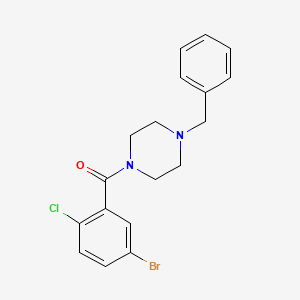 1-benzyl-4-(5-bromo-2-chlorobenzoyl)piperazine