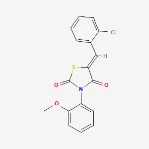 5-(2-chlorobenzylidene)-3-(2-methoxyphenyl)-1,3-thiazolidine-2,4-dione