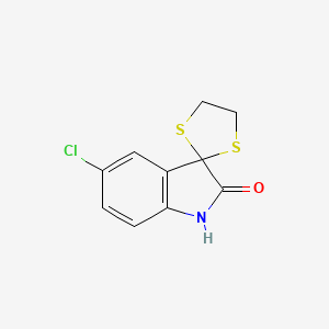 molecular formula C10H8ClNOS2 B4688101 5'-chlorospiro[1,3-dithiolane-2,3'-indol]-2'(1'H)-one 