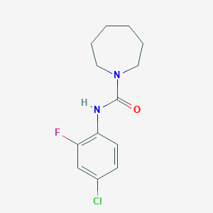 N-(4-chloro-2-fluorophenyl)-1-azepanecarboxamide